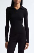 Courrèges Mock Neck Half Zip Sweater