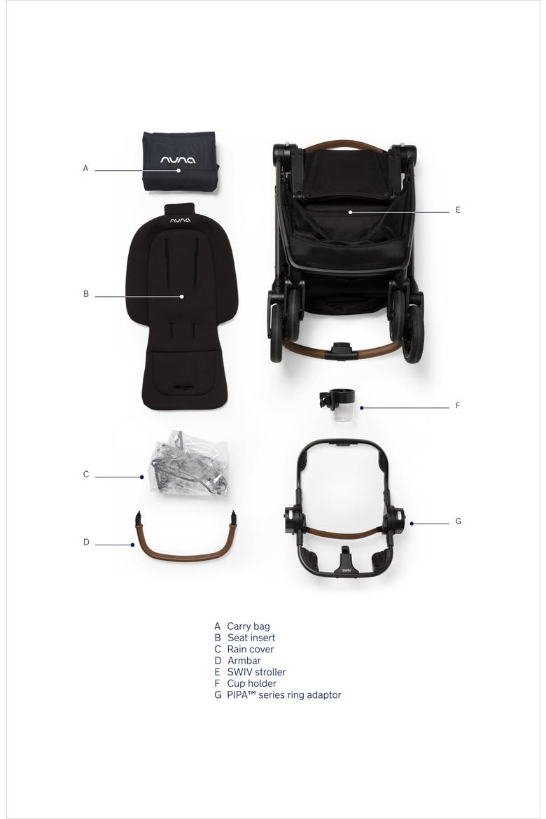 SWIV™ Stroller, Alternate, color, CAVIAR/ CHOCOLATE