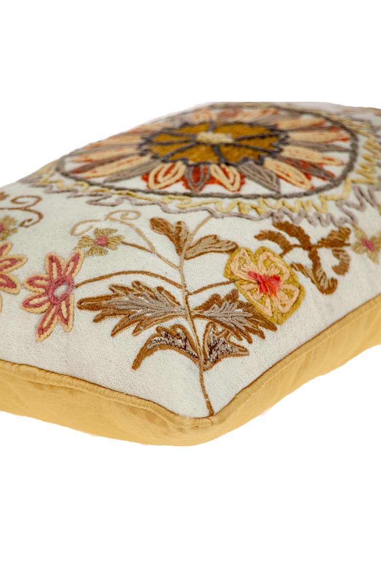PARKLAND COLLECTION Hand-Embroidered Maggie Accent Pillow, Alternate, color, Beige