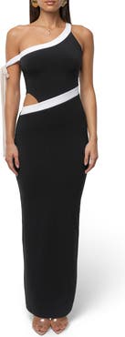 JLUXLABEL Jorden Asymmetric Body-Con Dress