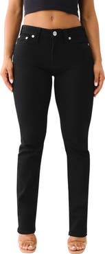 True Religion Billie Mid Rise Straight Leg Jeans
