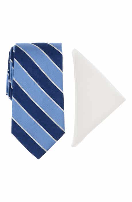 Brooks Brothers Striped Silk Tie & Pocket Square Boxed Set