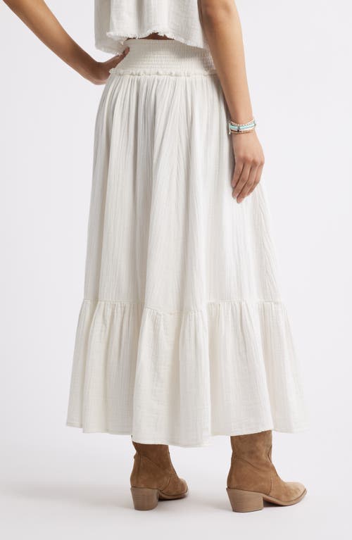 Bp. Cotton Gauze Tiered Maxi Skirt