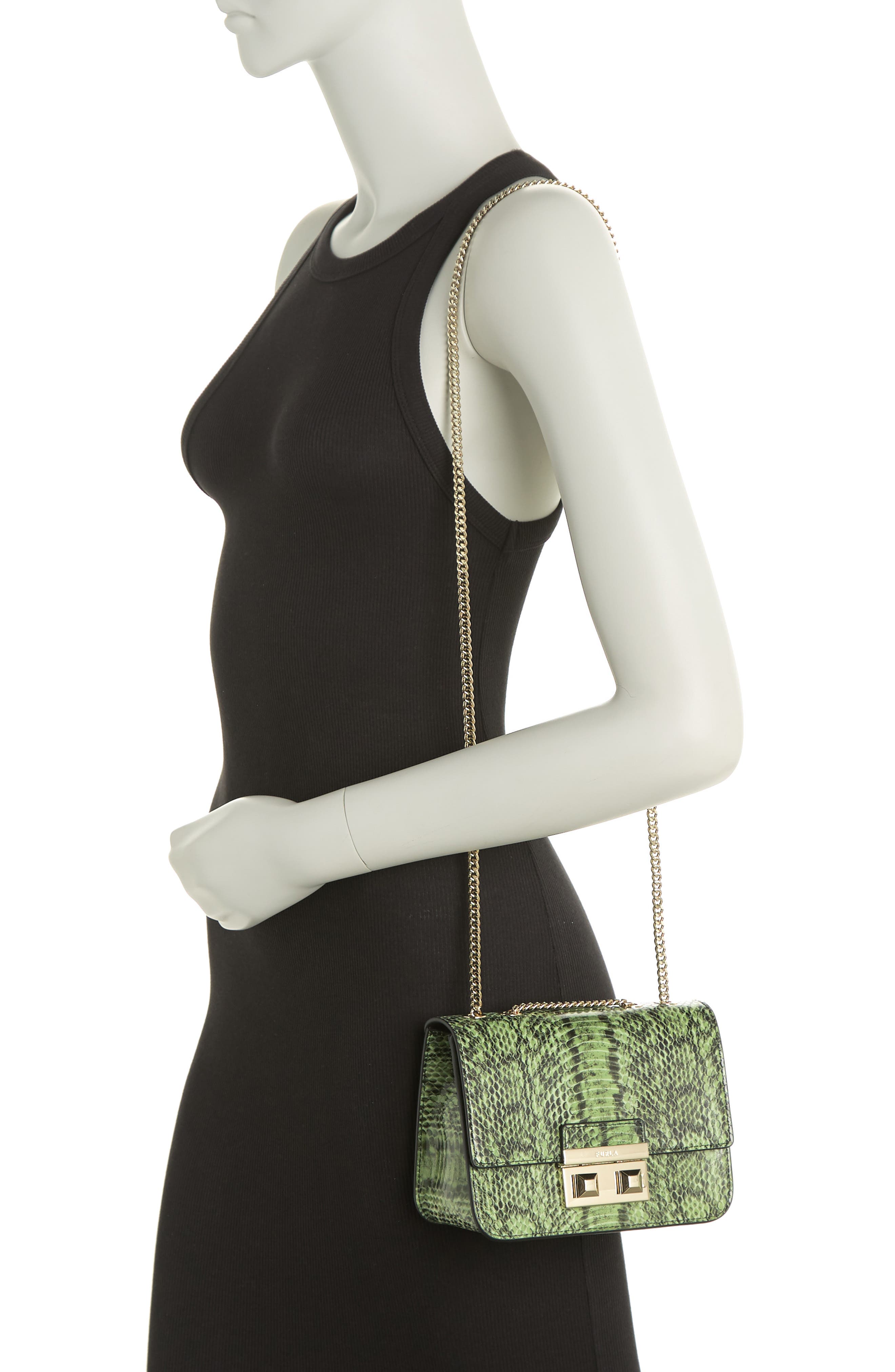 Bella Snakeskin Embossed Mini Crossbody Bag, Alternate, color, TONI PRATO