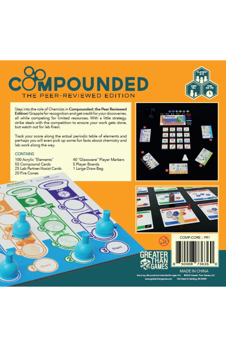 Greater Than Games Compounded The Peerreviewed Edition The Compound Building Game, Alternate, color, Multicolored