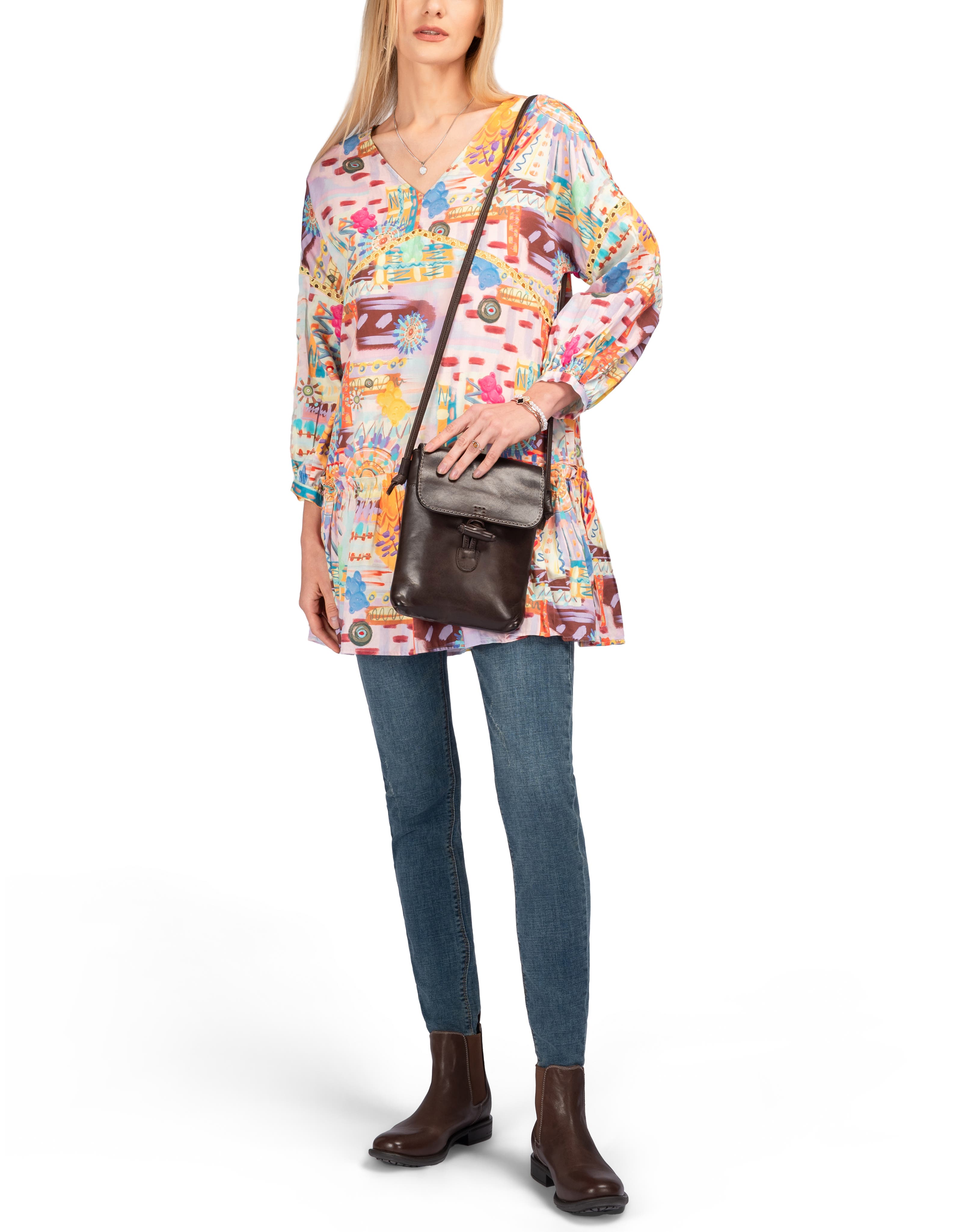 OLD TREND Ixia Genuine Leather Minimal Everyday Crossbody, Alternate, color, Taupe