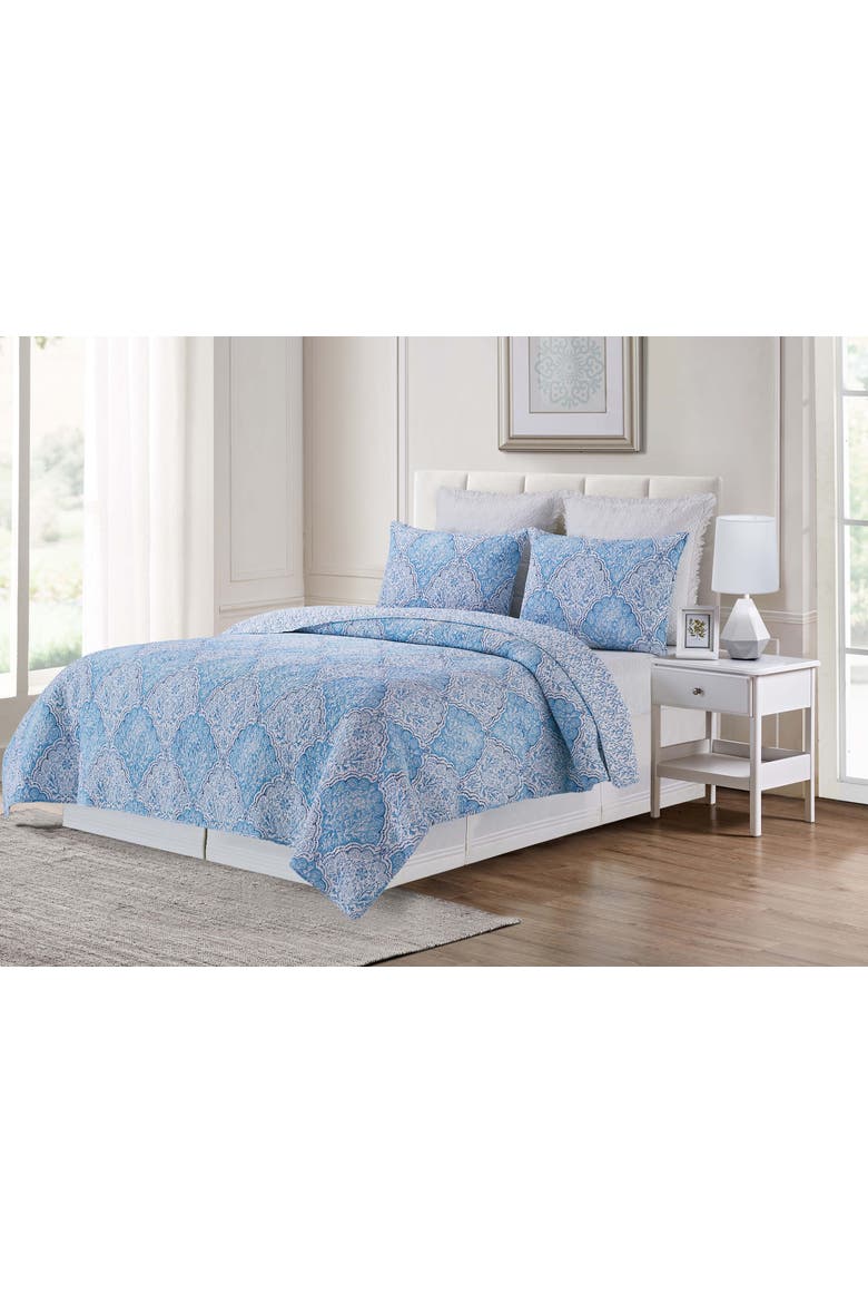 Chinoiserie Coast Bedding Collection, Alternate, color, Blue