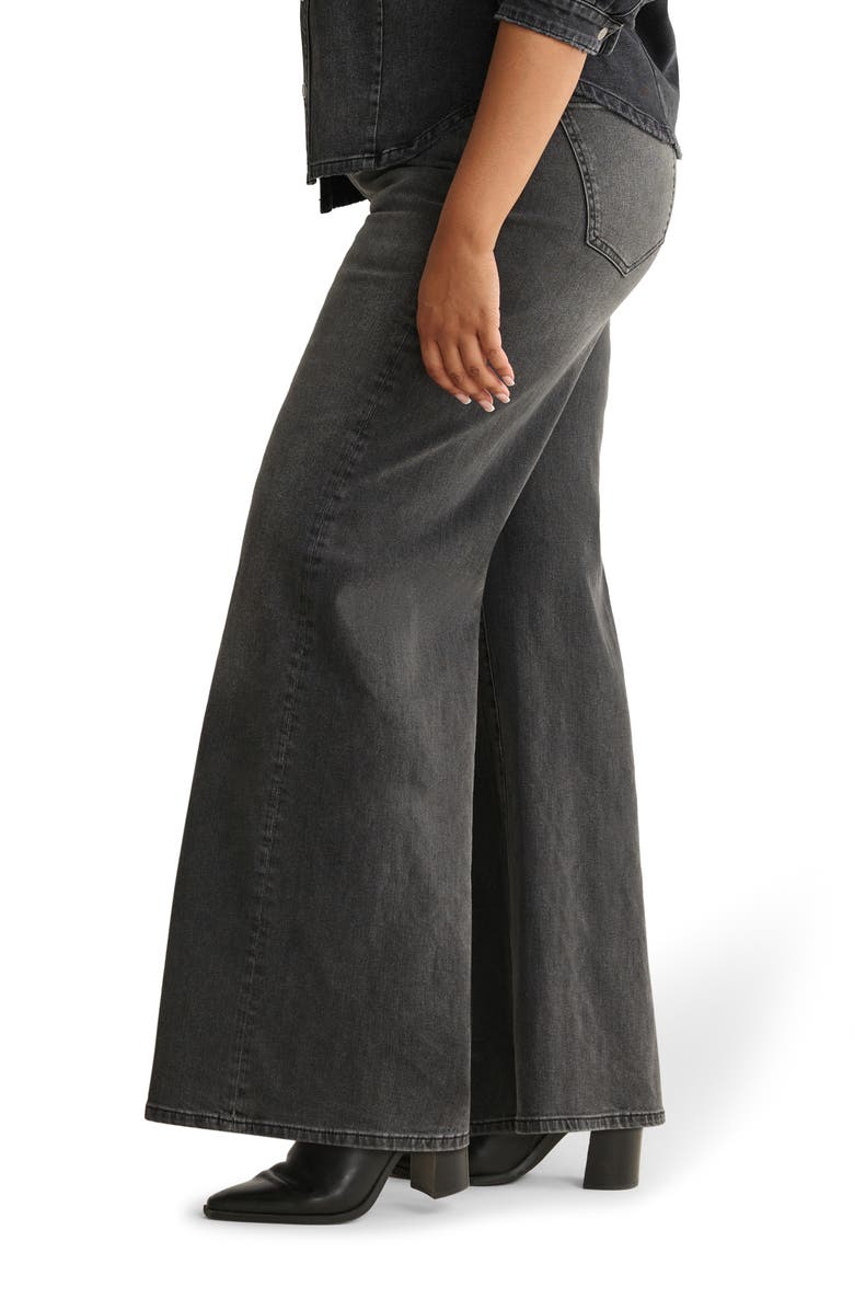 WARP+WEFT NCE High Waist Wide Leg Jeans, Alternate, color, Overcast