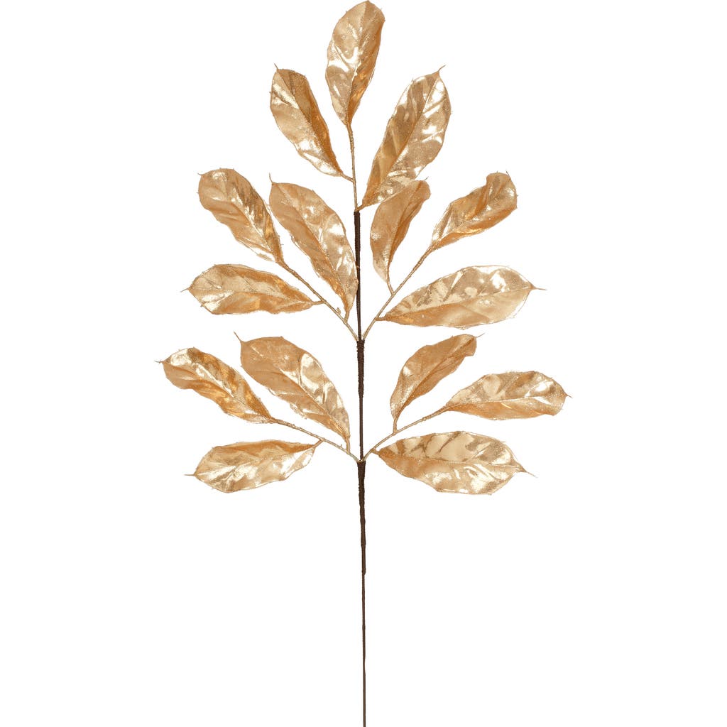 Mark Roberts Magnolia Leaf Spray, Set Of 6 In Gold