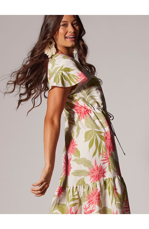 Tori Richard Full Of Life Lavinia Dress In Coral