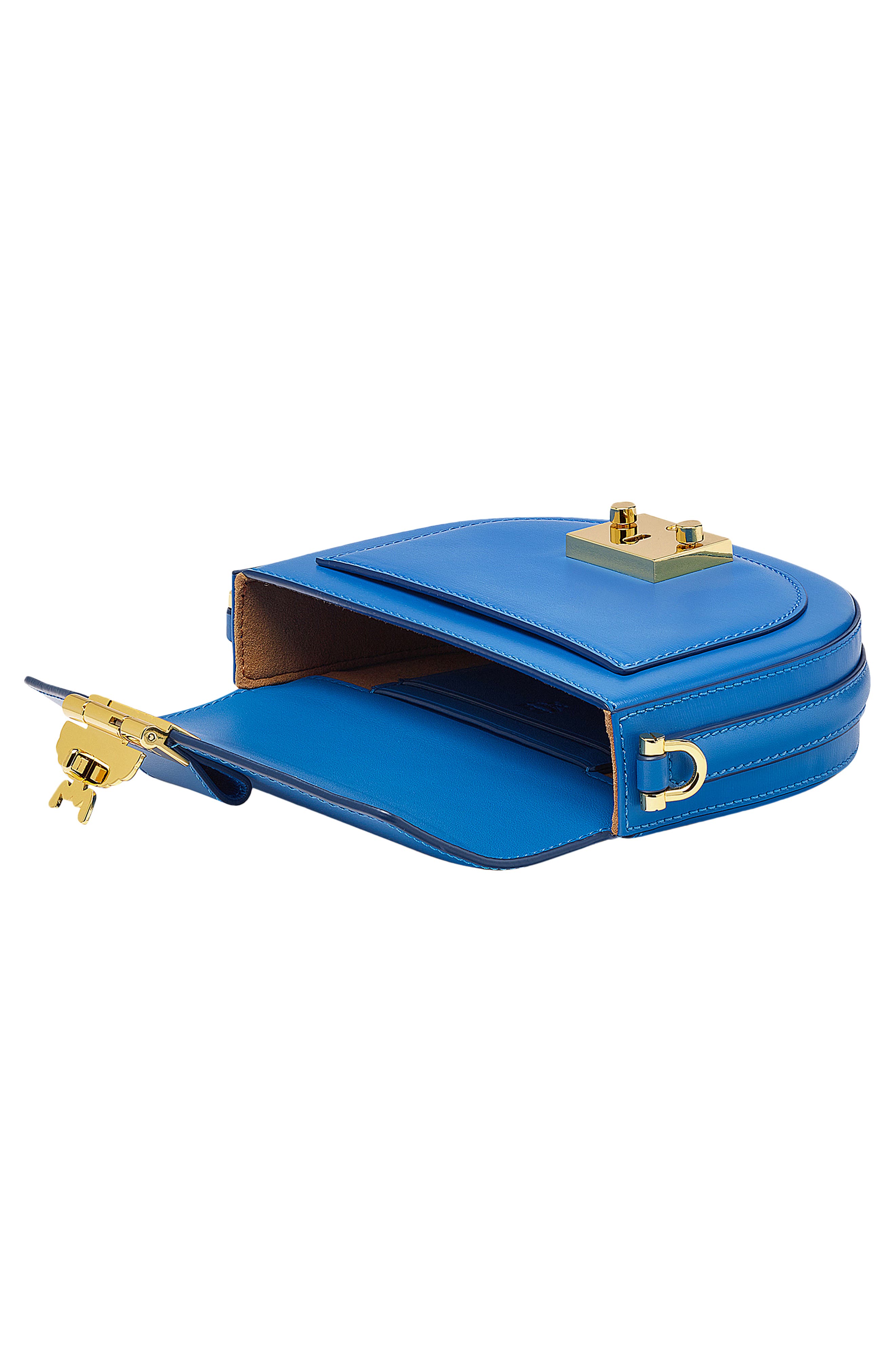 Patricia Leather Crossbody Bag, Alternate, color, VALLARTA BLUE