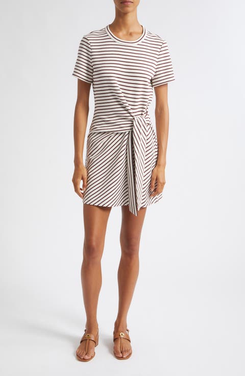 Elvaris Stripe Short Sleeve Minidress