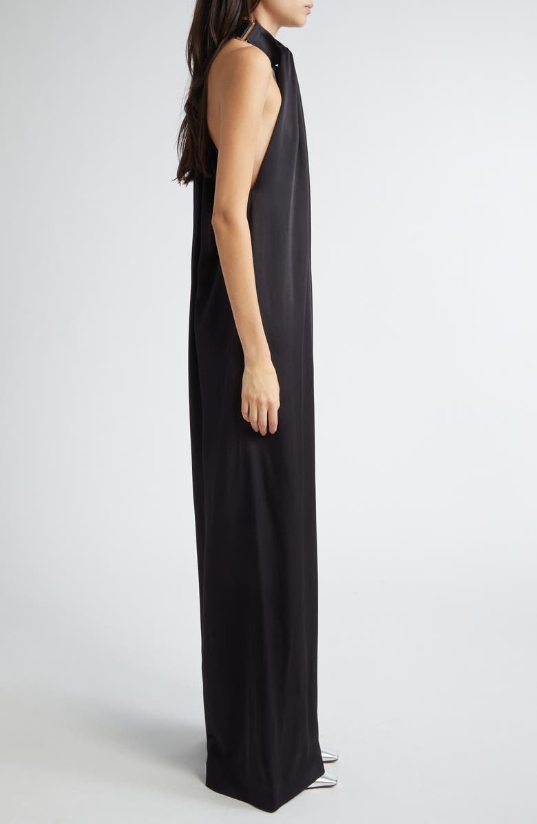 Stella McCartney Envers Satin Jumpsuit, Alternate, color, Black