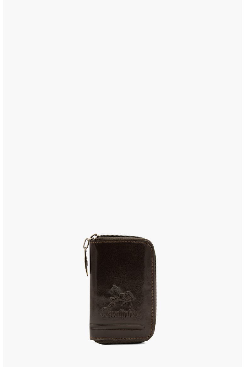 Gentleman Leather Card Holder Coin Purse 565, Main, color, Brown