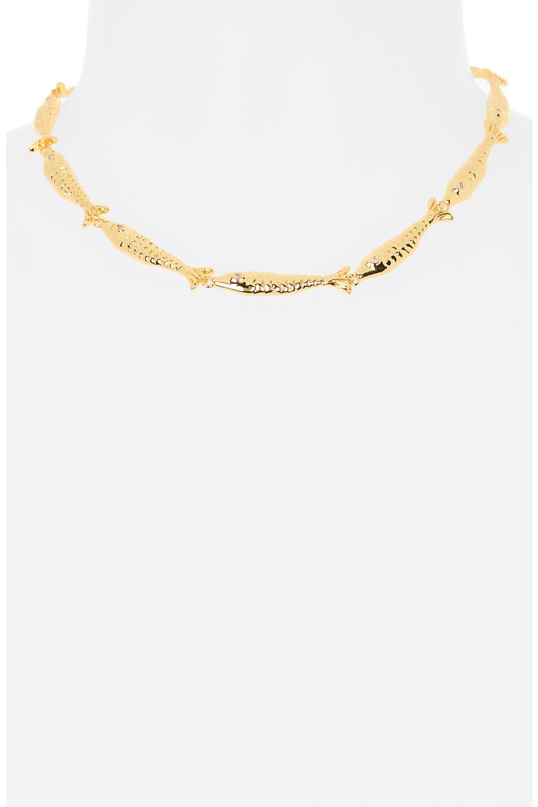 Offshore Necklace, Alternate, color, GOLD