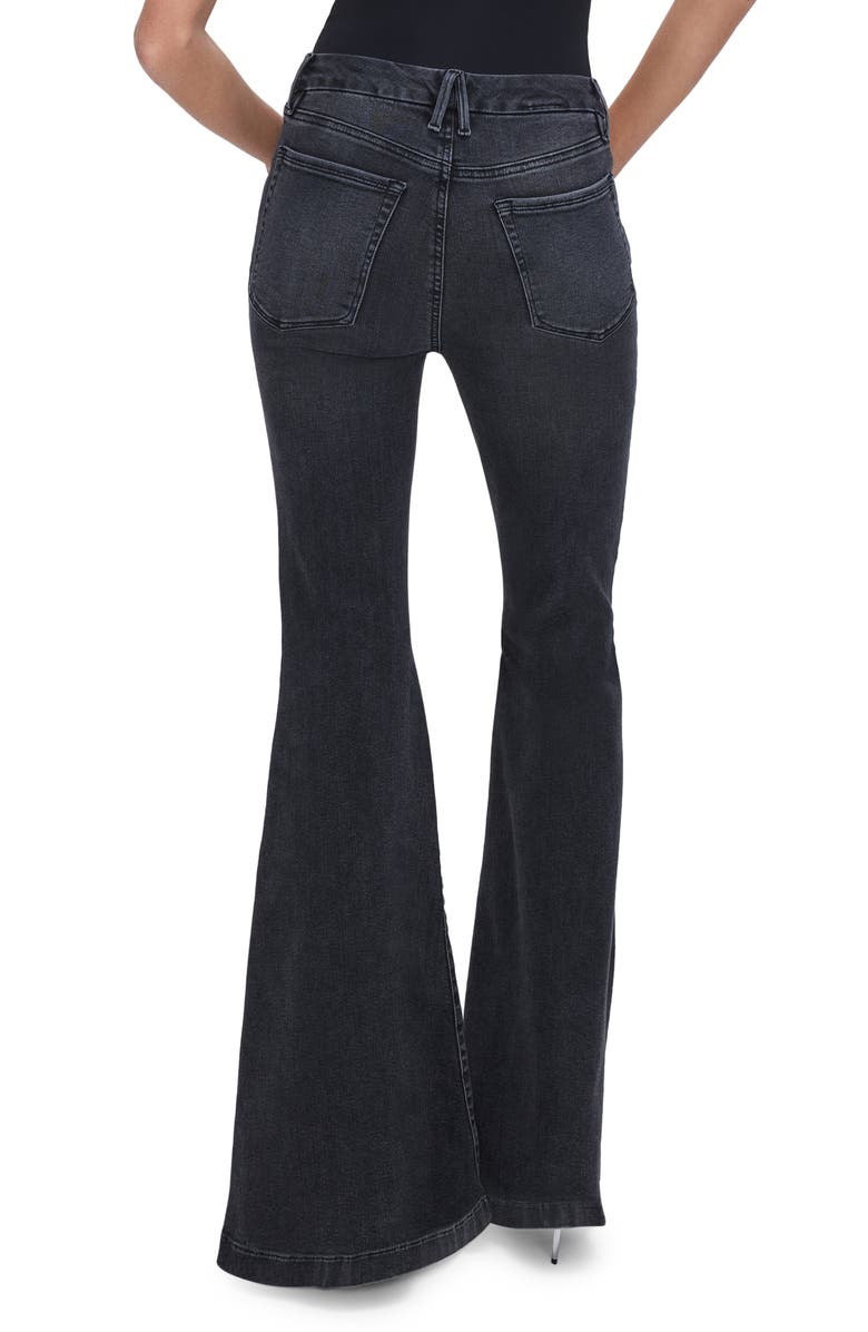 Good American Good Waist Flare Jeans, Alternate, color,