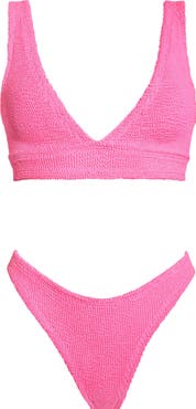 Hunza G Carla Crinkle Two-Piece Swimsuit