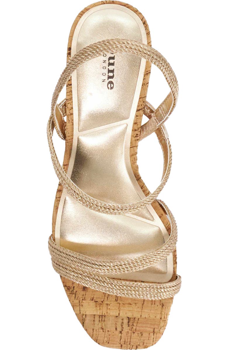 Dune London Kalia Wedge Sandal, Alternate, color, Gold