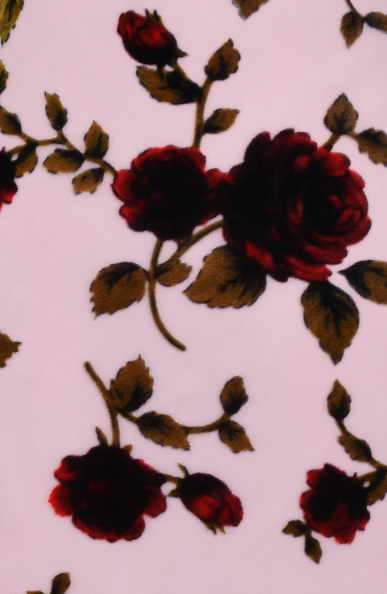 HOUSE OF CB Azura Floral Devore Strapless Midi Dress, Alternate, color, 