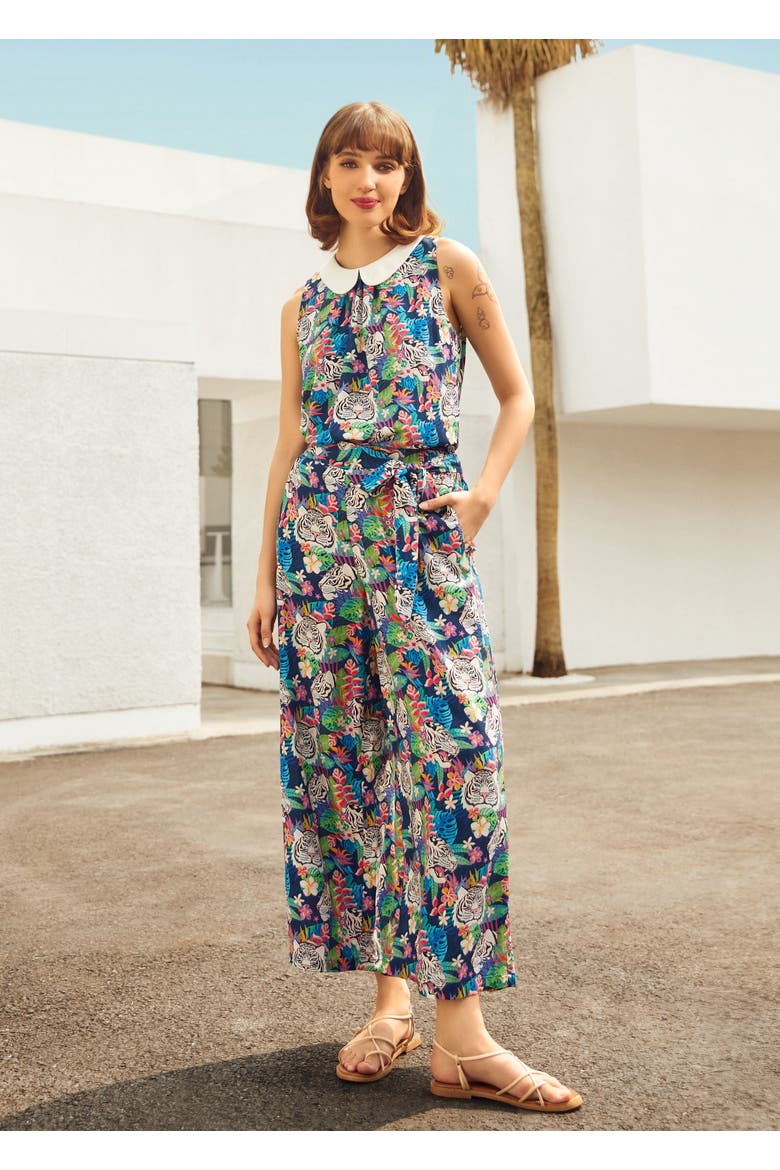 Just Add a Boarding Pass Wide Leg Pants, Alternate, color, Tropic Like It's Hot