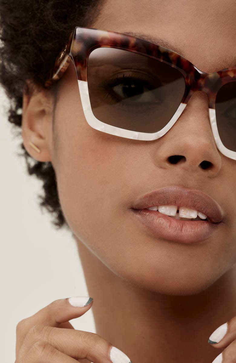 Sonix Half Half 54mm Cat Eye Sunglasses, Alternate, color,