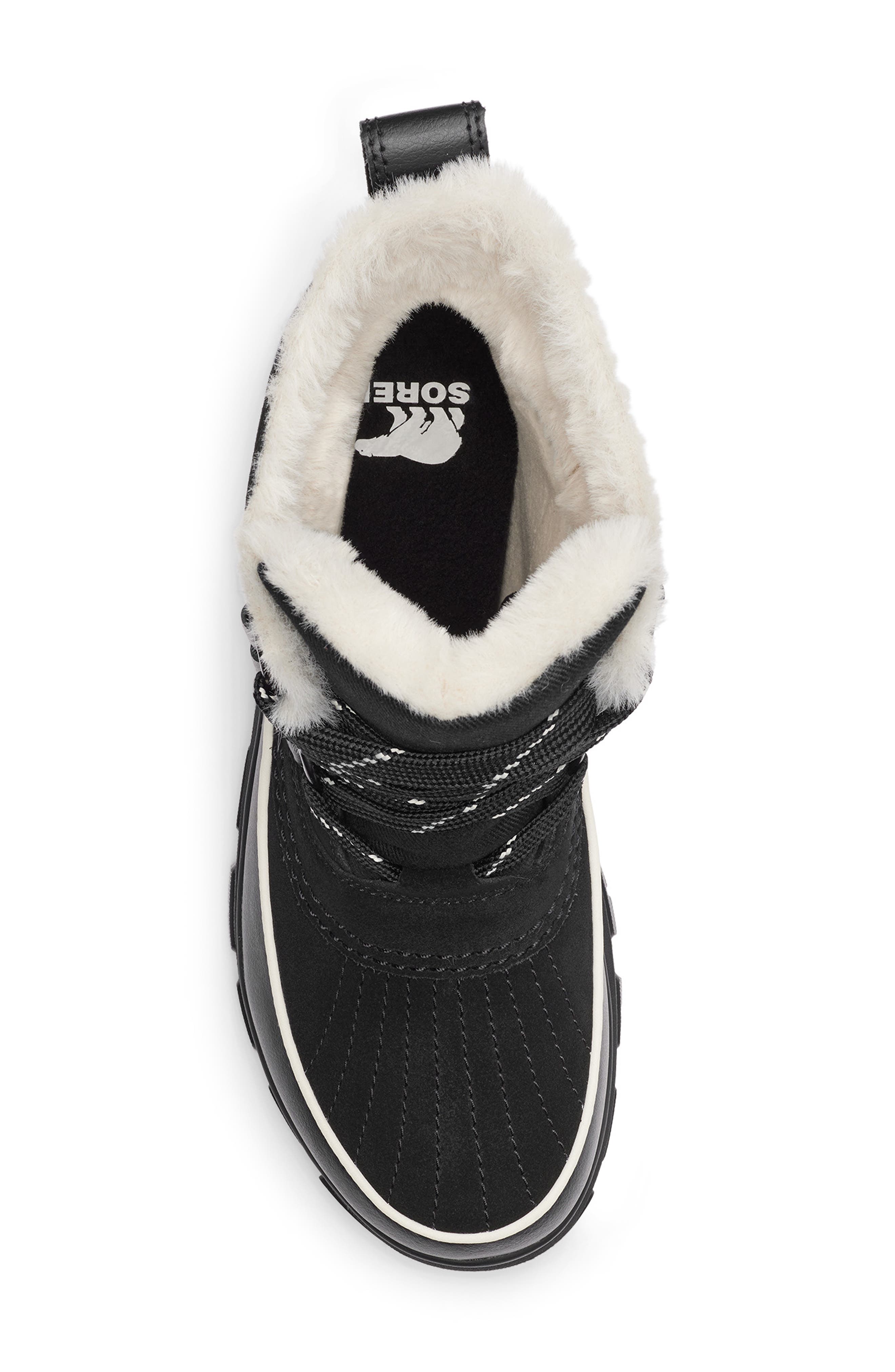 SOREL Tivoli V Faux Fur Lined Waterproof Boot, Alternate, color, Black/ Fawn