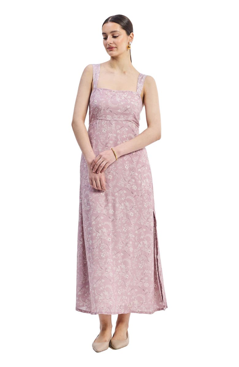 Reistor Perfect Floral Maxi with Tapered Straps in Pink, Alternate, color, Blossom Blush