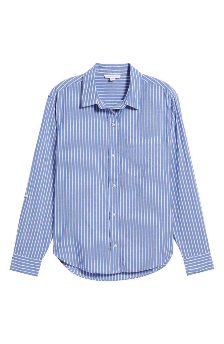 beachlunchlounge Mira Stripe Shirt, Alternate, color, Monte Cavo