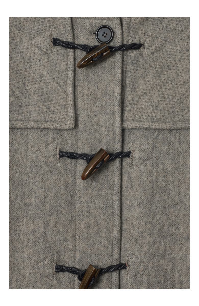 Burberry Wool Duffle Coat, Alternate, color, Limestone