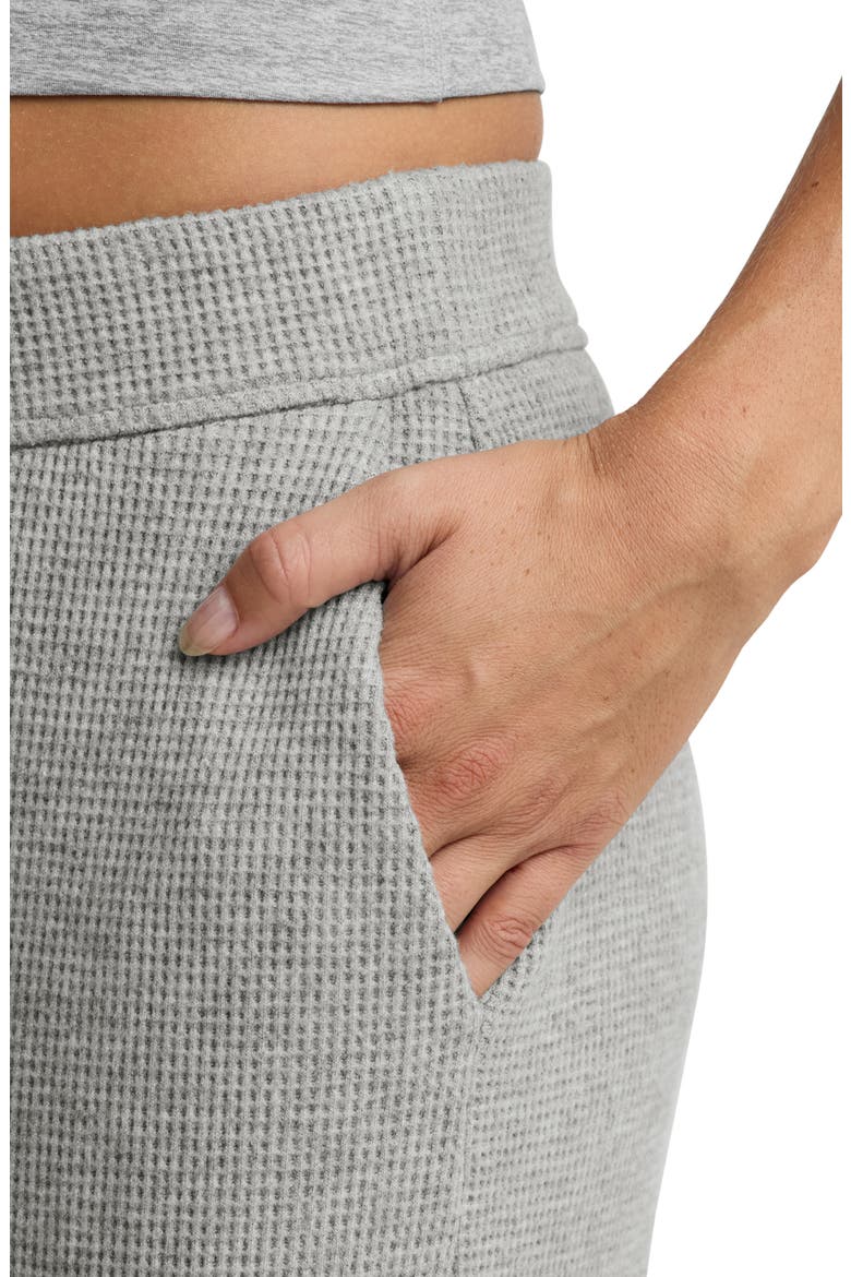 Rest Day Waffle Wide Leg Pants, Alternate, color, HEATHER GRAY