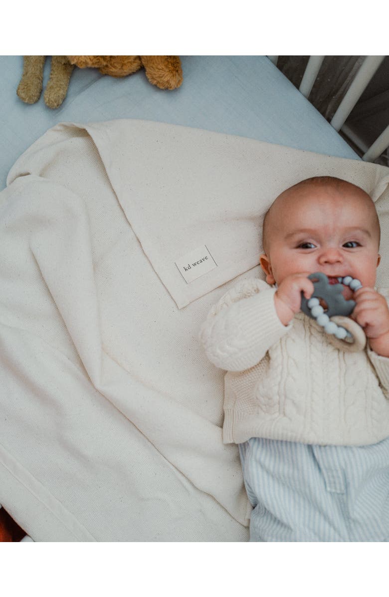 KD Weave Natural Weave Baby Blanket, Alternate, color, Natural