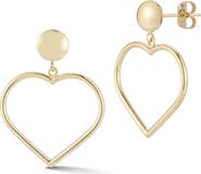 Ember Fine Jewelry Open Heart Drop Earrings