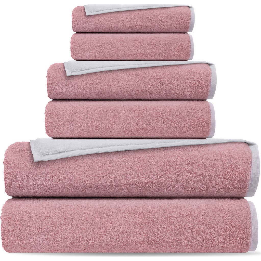 Depera Double Face 6-piece Turkish Cotton Towel Set In Multi