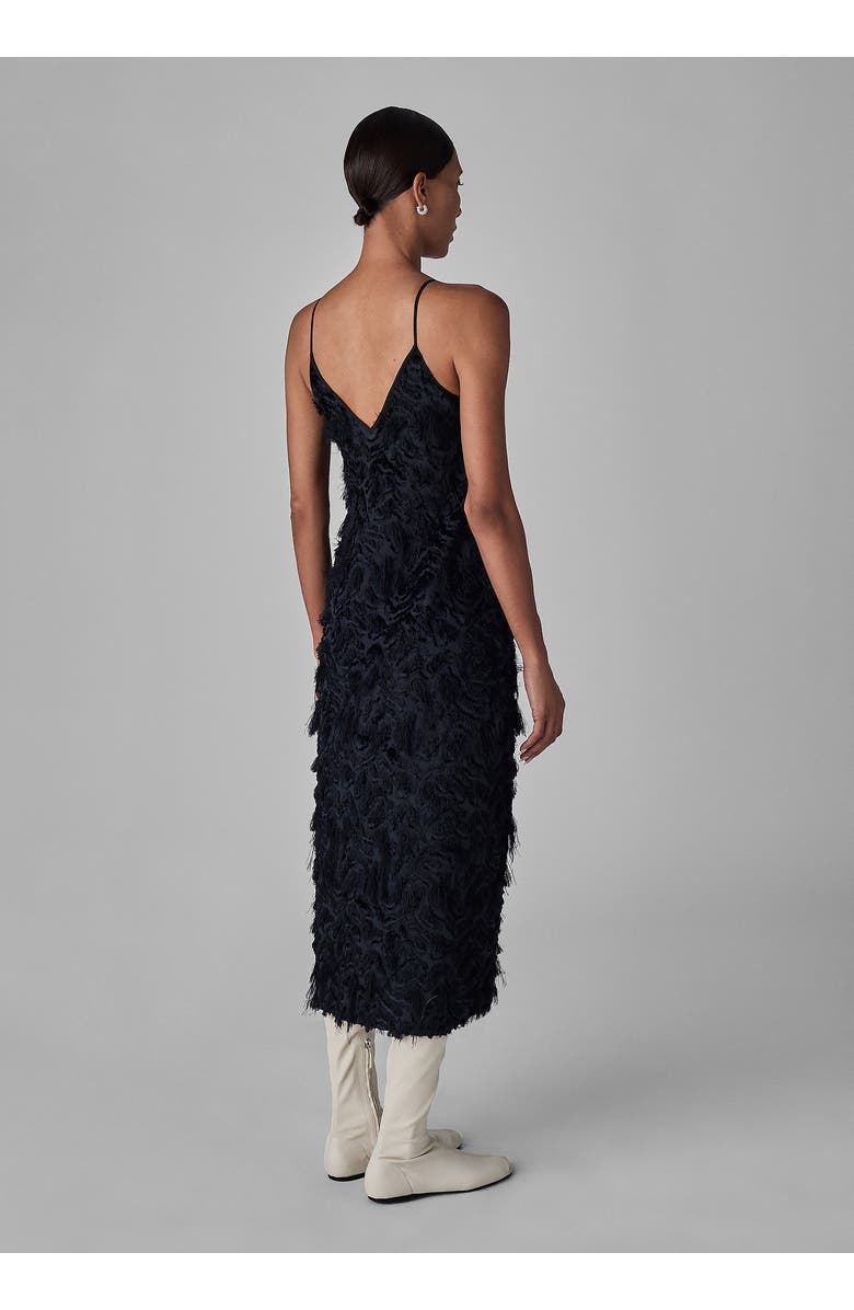 CO Evening Slip Dress in Fil Coupe, Alternate, color, 