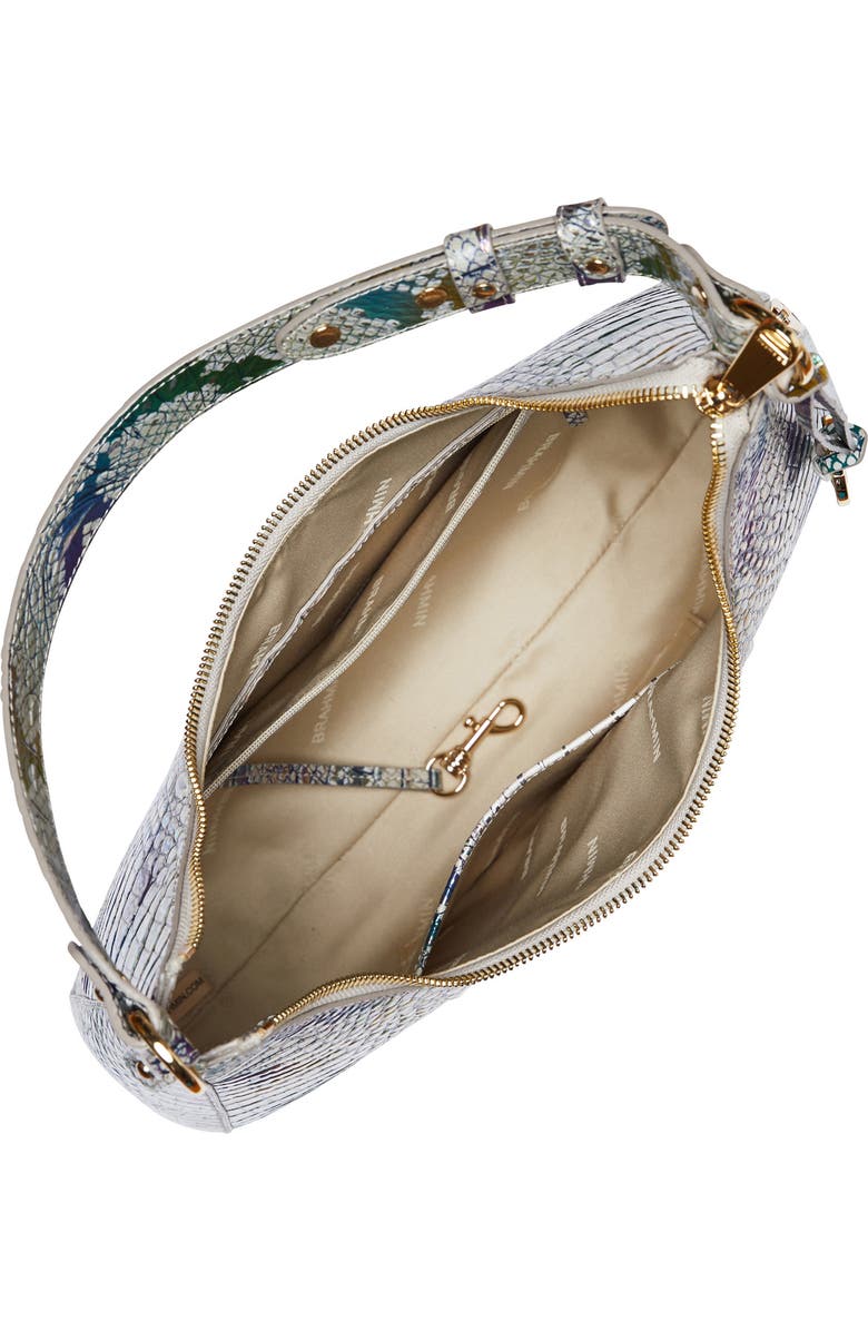 Brahmin Tabitha Croc Embossed Leather Shoulder Bag, Alternate, color,