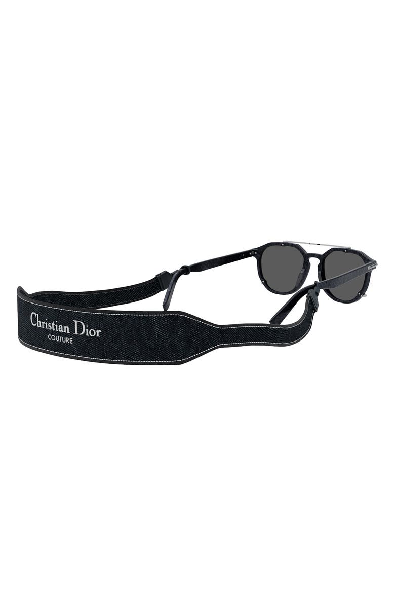 DIOR 'DiorBlackSuit RI 56mm Mirrored Round Sunglasses, Alternate, color, 