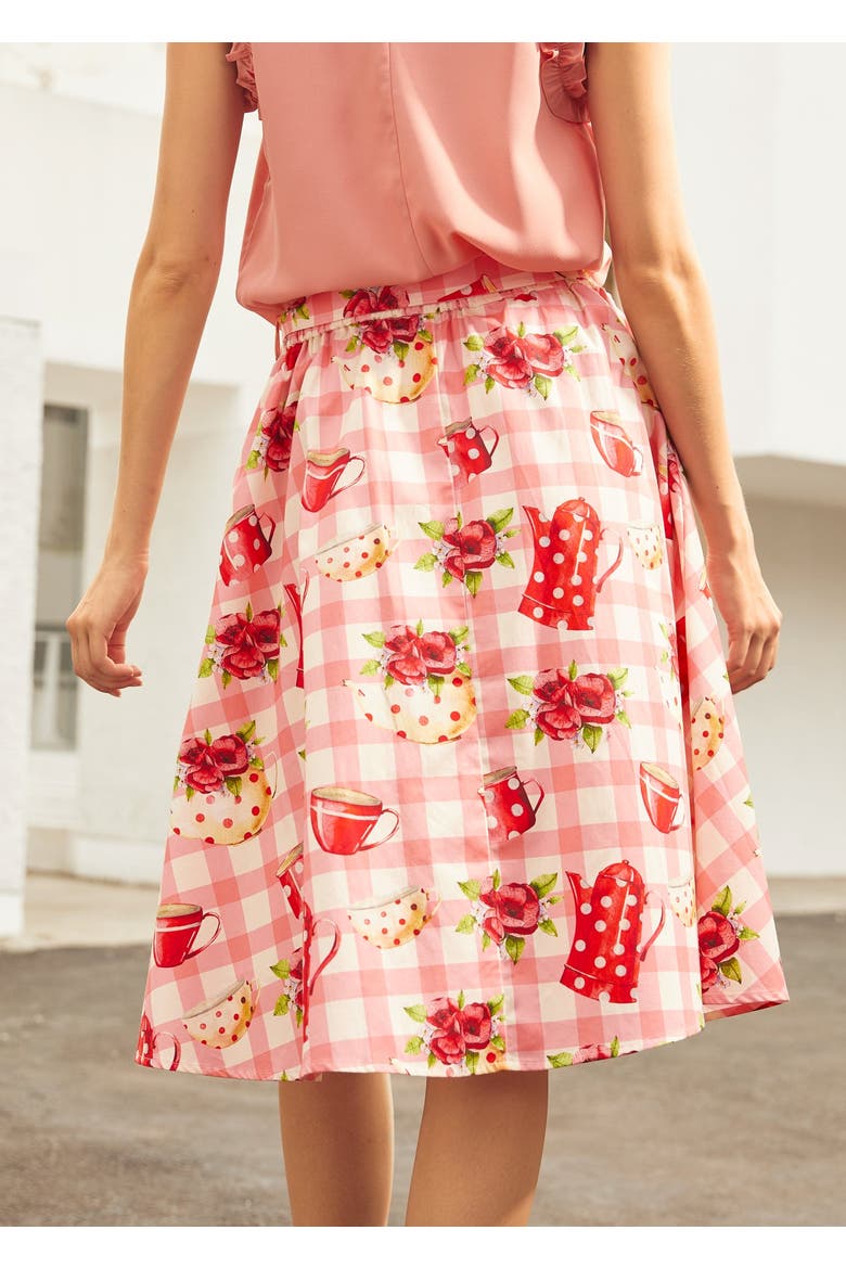 Tea Time Cutie Skirt, Alternate, color, Strawberry Teacake