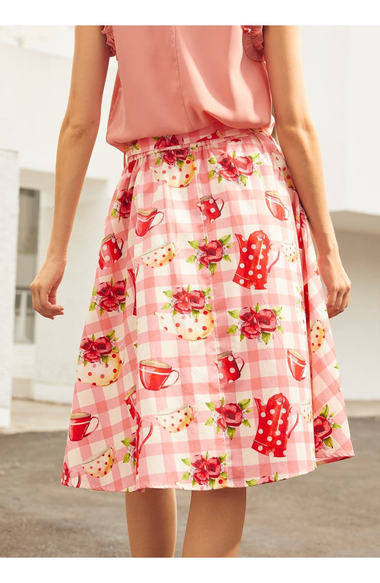 ModCloth Tea Time Cutie Skirt, Alternate, color, Strawberry Teacake