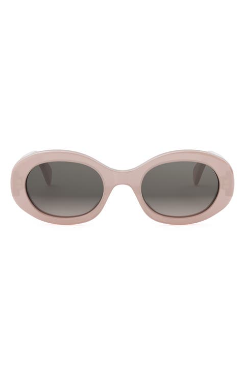 Triomphe 52mm Oval Sunglasses