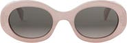 CELINE Triomphe 52mm Oval Sunglasses