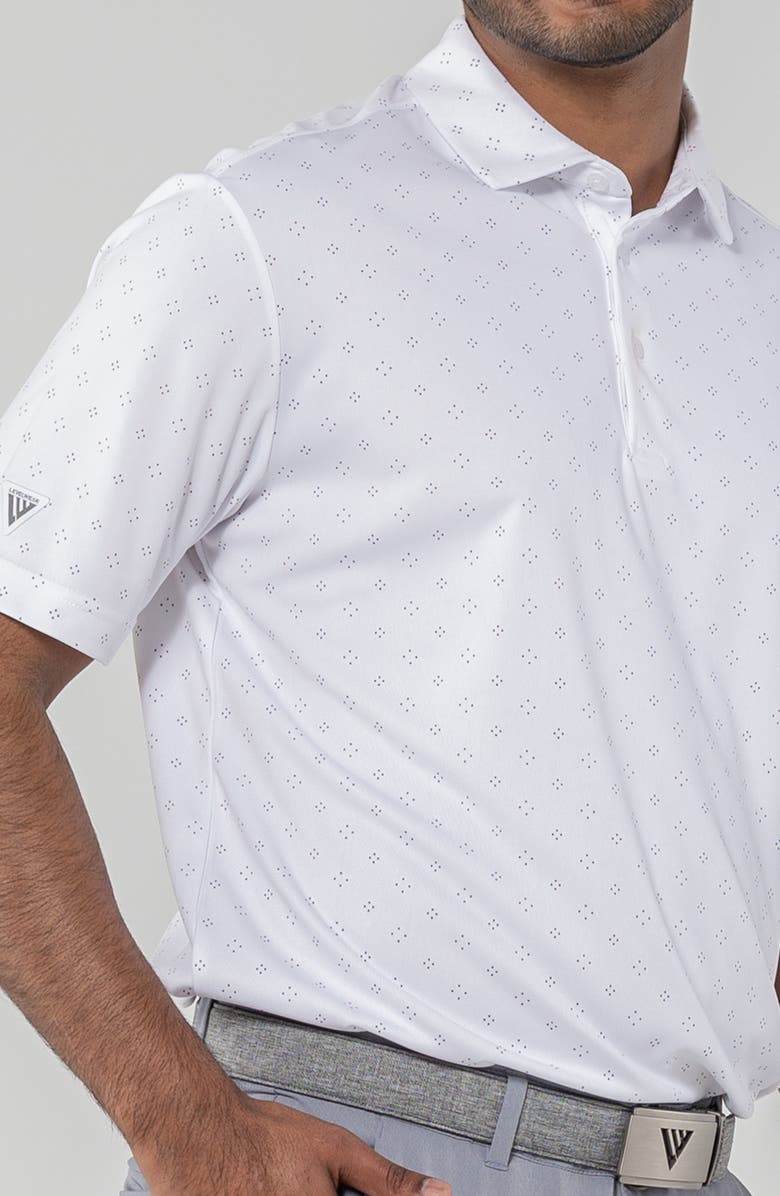 LEVELWEAR Detect Knit Polo, Alternate, color, White/ Charcoal