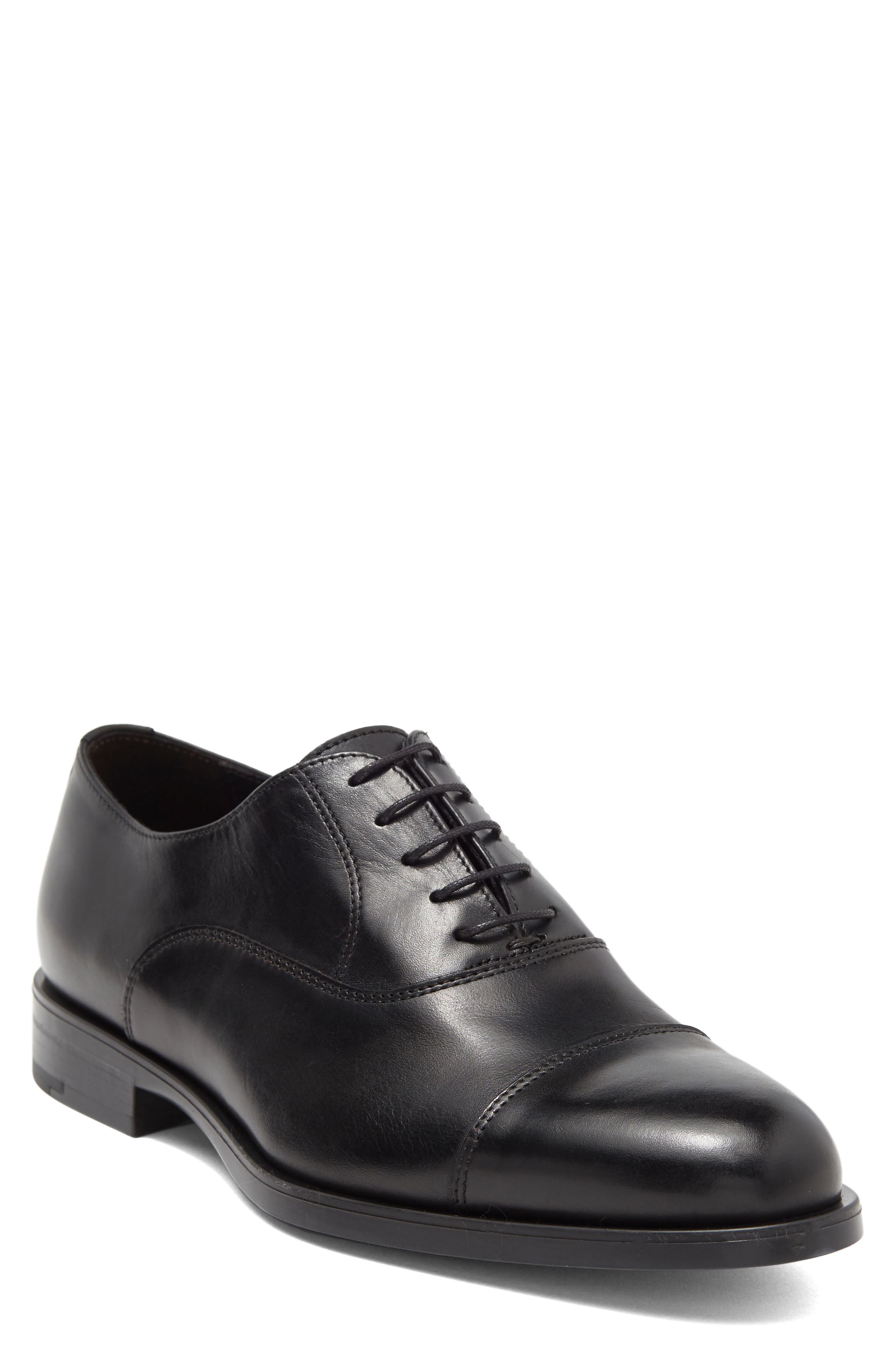 TO BOOT NEW YORK Pienza Cap Toe Oxford, Main, color, Black