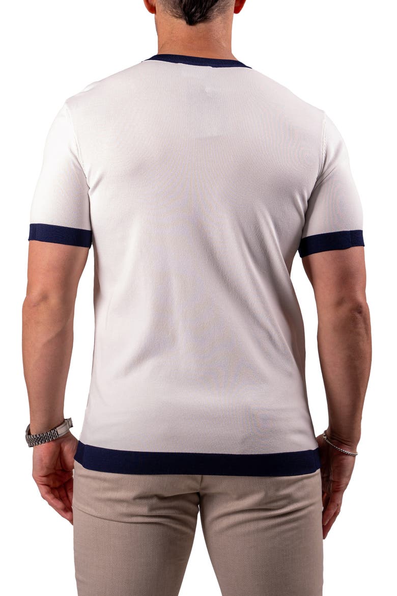 Short Sleeve Sweater, Alternate, color, WHITE