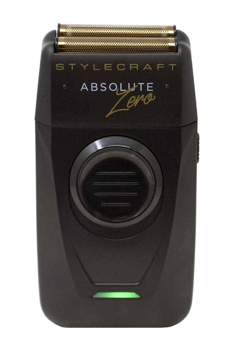 Absolute Zero Foil Shaver with Trimmer, Main, color, Black