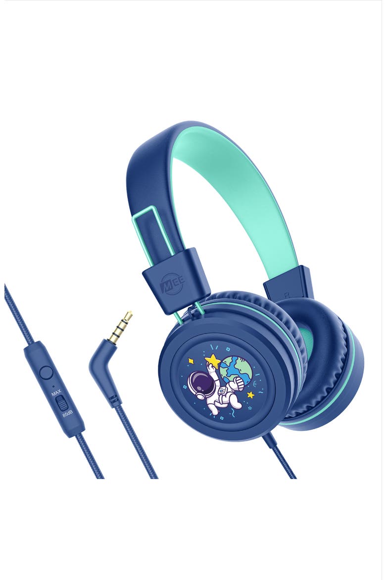KidJamz KJ55AUX  3.5mm Headphones for Kids w/ Mic, Main, color, Blue