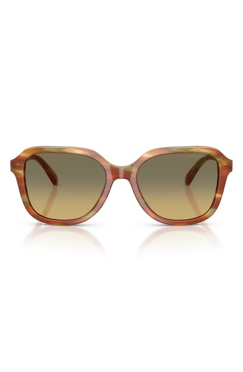 53mm Gradient Square Sunglasses