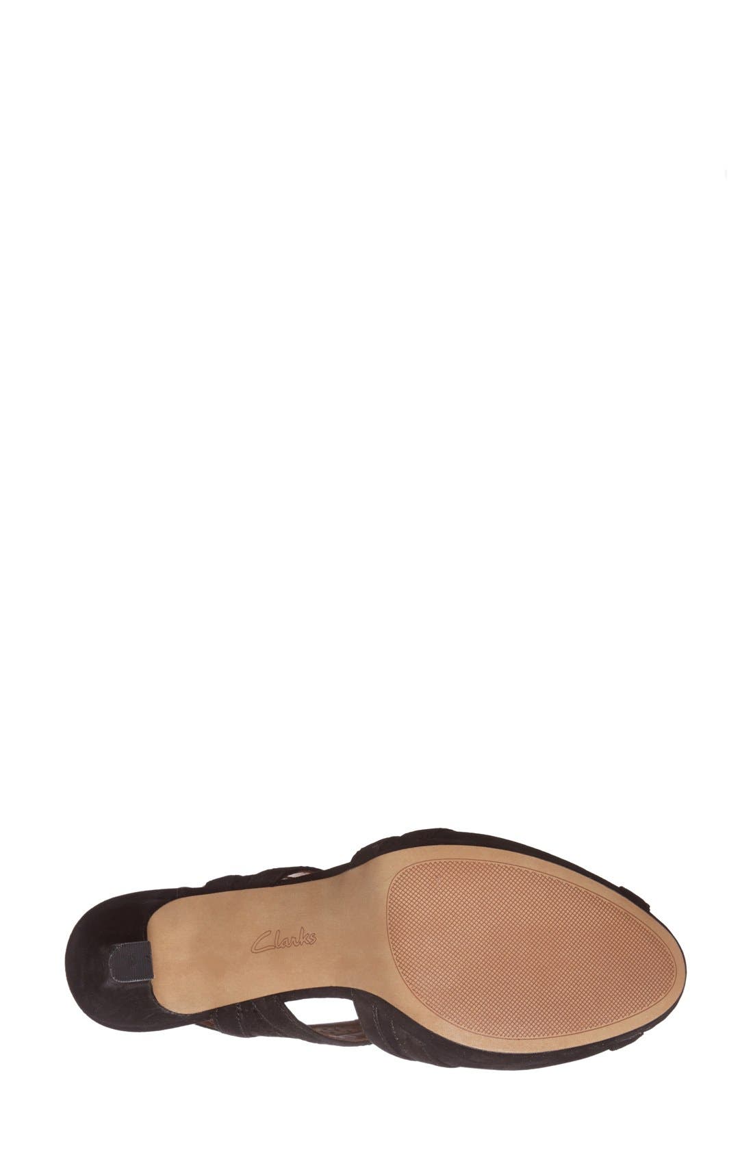 'Delsie Grace' Slingback Sandal, Alternate, color, BLACK NUBUCK