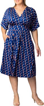Kiyonna Gia Floral Midi Dress