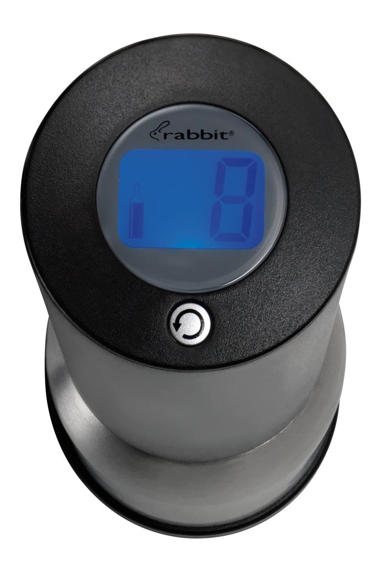 Rabbit® Stainless Steel Electric Corkscrew, Alternate, color, BLACK/STAINLESS STEEL