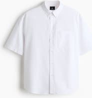 H&M Relaxed Fit Short-sleeved Oxford Shirt